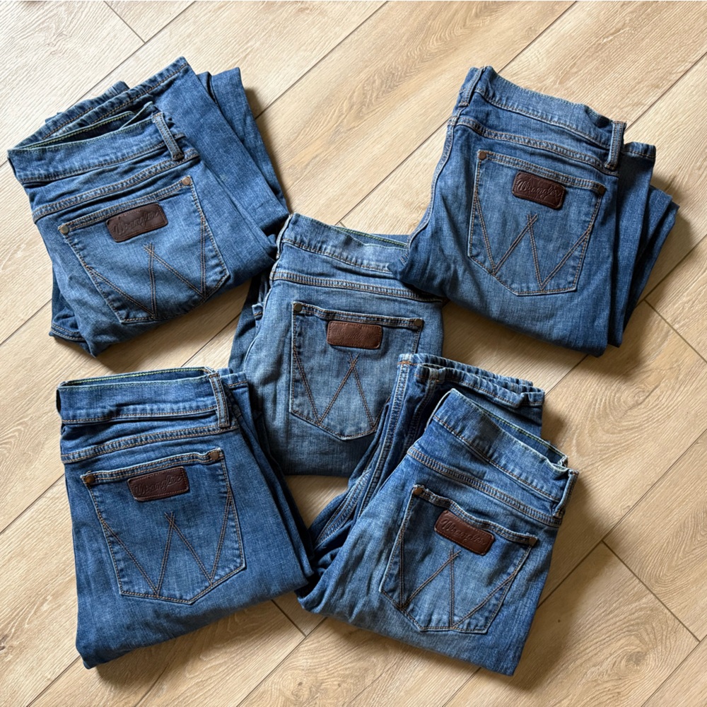 BUNDLE 5 pairs/Men’s Wrangler Jeans 33x34
